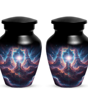 Celestial Adult Urn for Ashes -  Galaxy Memorial Cremation Urns | Personalized Funeral Keepsake