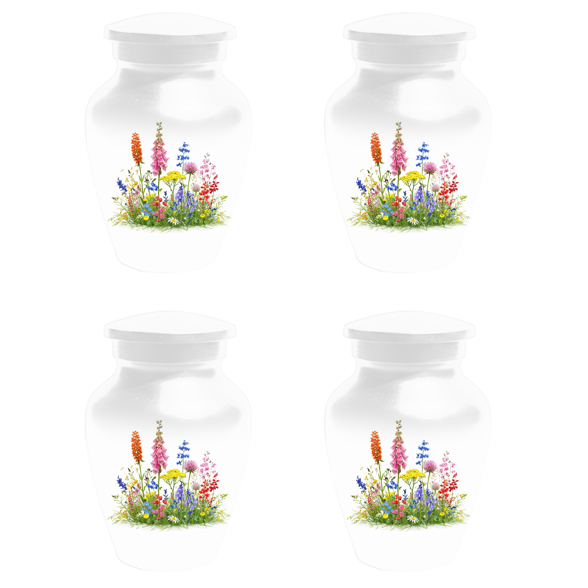 Wildflower Cremation Urn | Custom Memorial Urn for Human Ashes