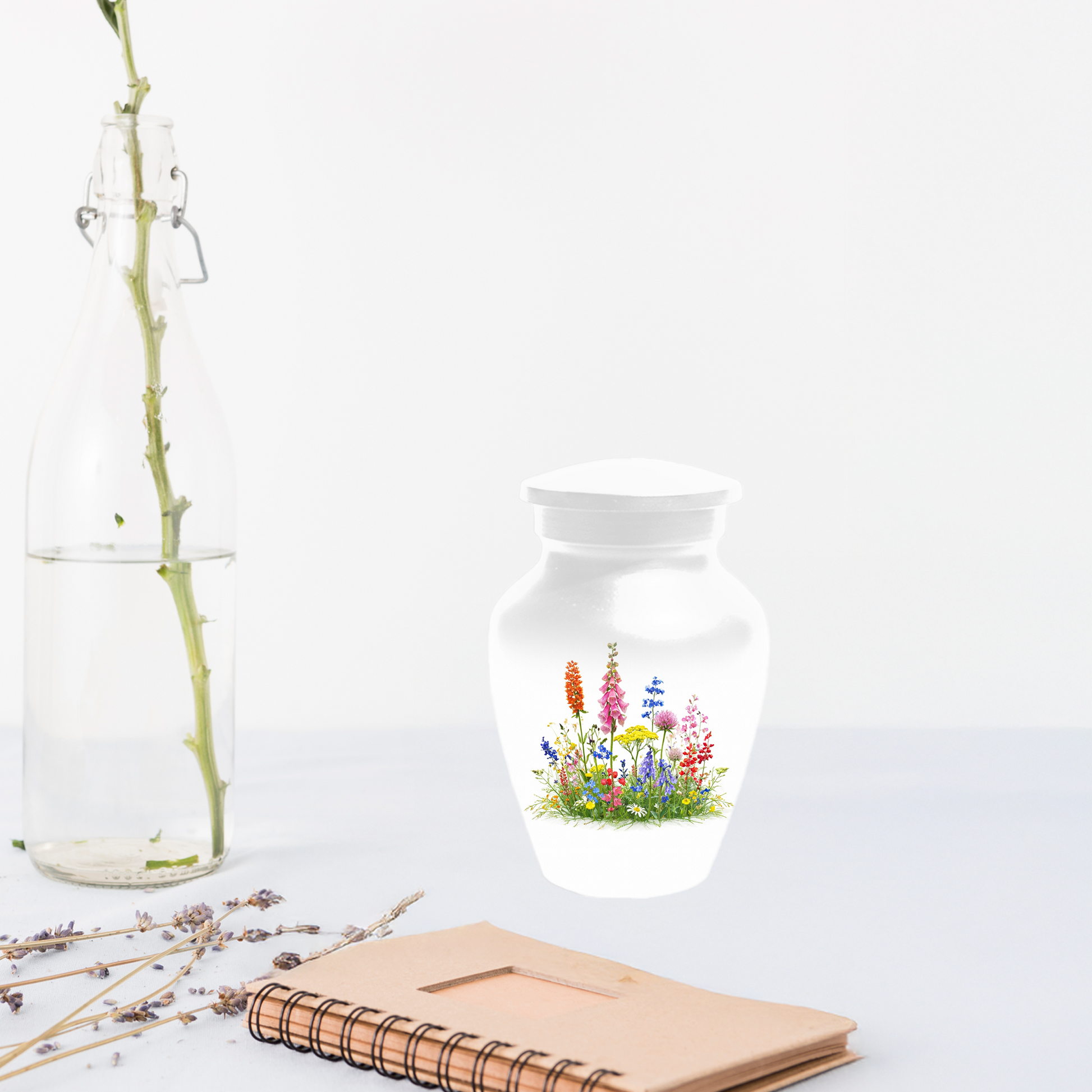 Wildflower Cremation Urn | Custom Memorial Urn for Human Ashes