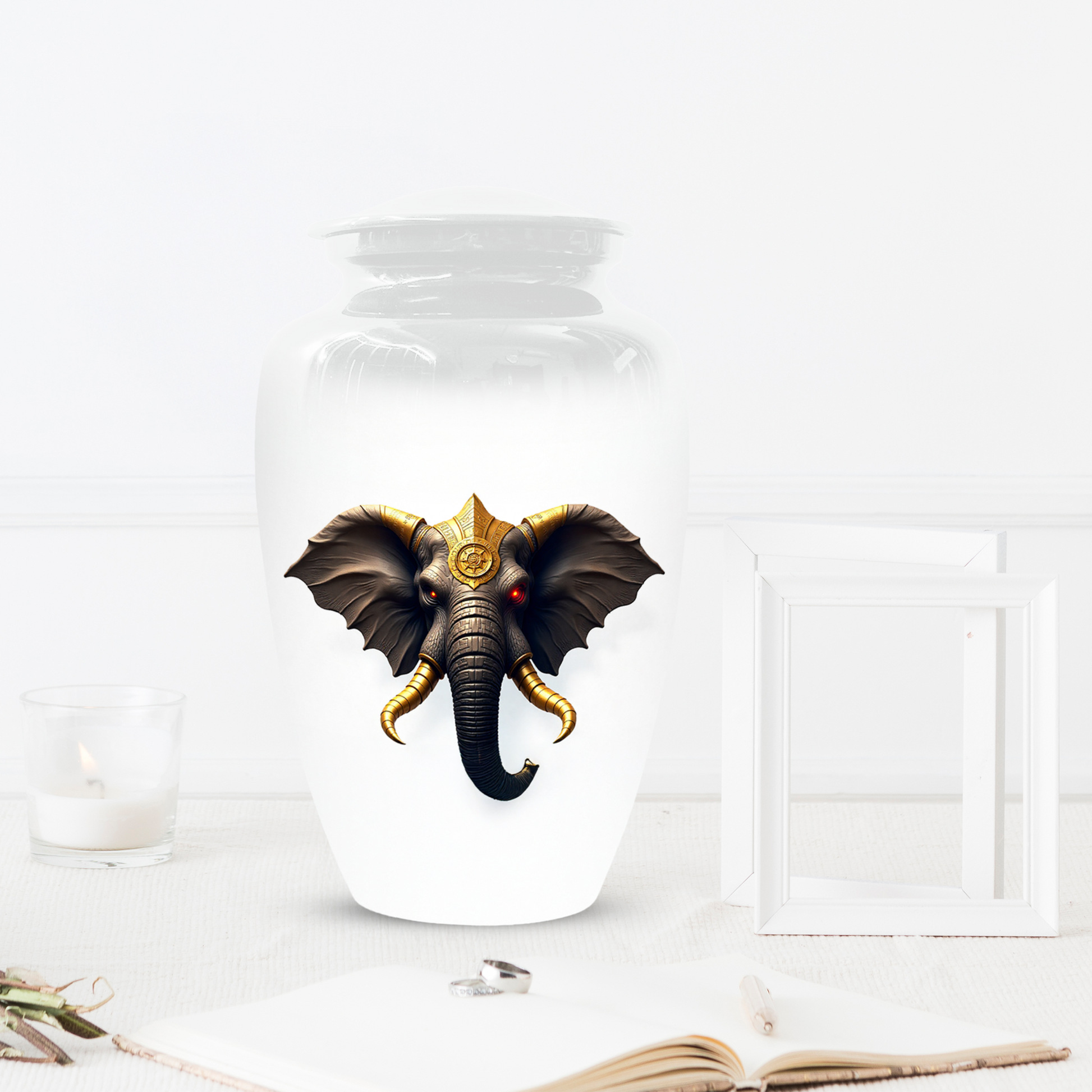 Elephant Urn for  Human Ashes – Custom Adult Cremation Urns for Dad, Mom, Men & Women|  Elephant Memorial Funeral