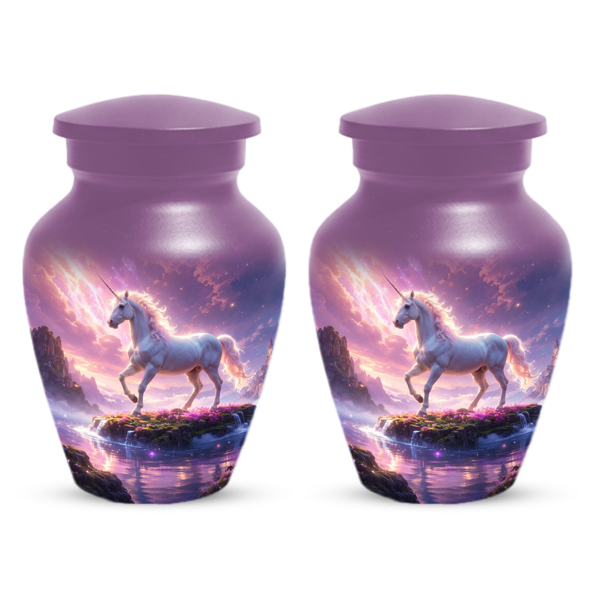 Personalized Unicorn Urn for Mom – Custom Fantasy Cremation Urn for Ashes