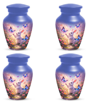 Bunny Butterfly Urn for Mom – Custom Rabbit  Keepsake Cremation Urns for Ashes