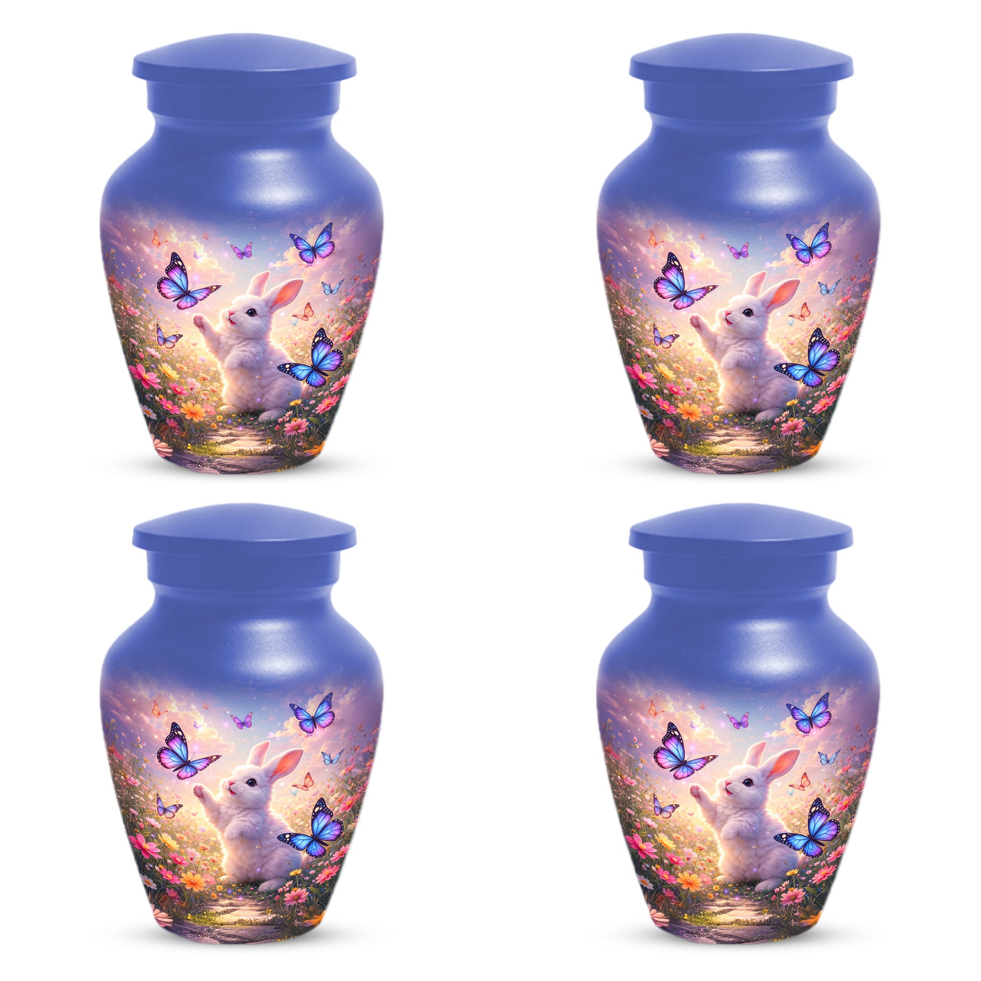 Bunny Butterfly Urn for Mom – Custom Rabbit  Keepsake Cremation Urns for Ashes