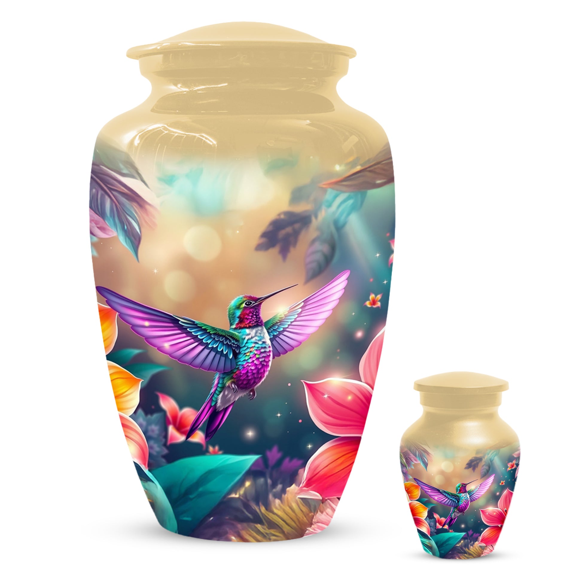 Personalized Hummingbird Urn for Ashes – Cusn, Adult Cremation Hummingbird Memorial Funeral Urn for Human Ashes