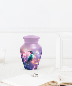 Hummingbird Urn for Mom, Custom Cremation Urn for Human Ashes