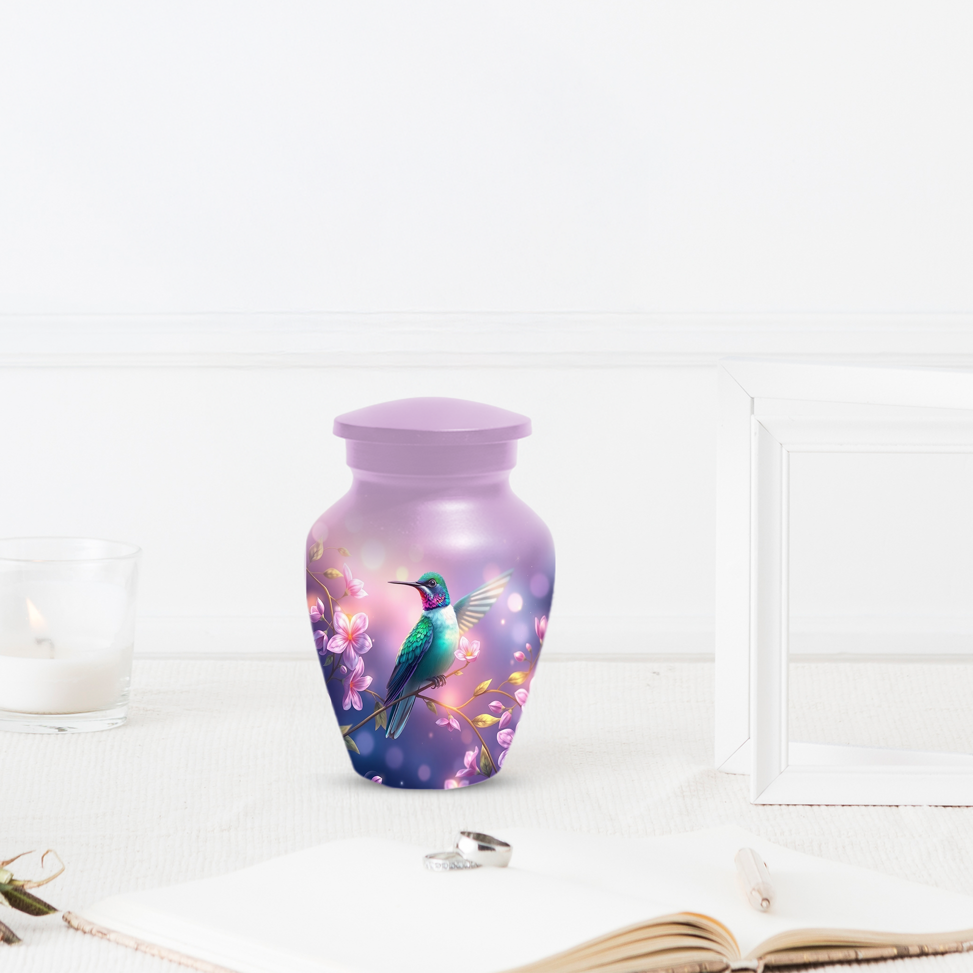 Hummingbird Urn for Mom, Custom Cremation Urn for Human Ashes