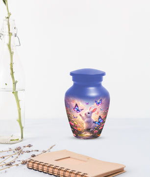 Bunny Butterfly Urn for Mom – Custom Rabbit  Keepsake Cremation Urns for Ashes