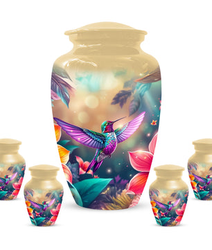 Personalized Hummingbird Urn for Ashes – Cusn, Adult Cremation Hummingbird Memorial Funeral Urn for Human Ashes