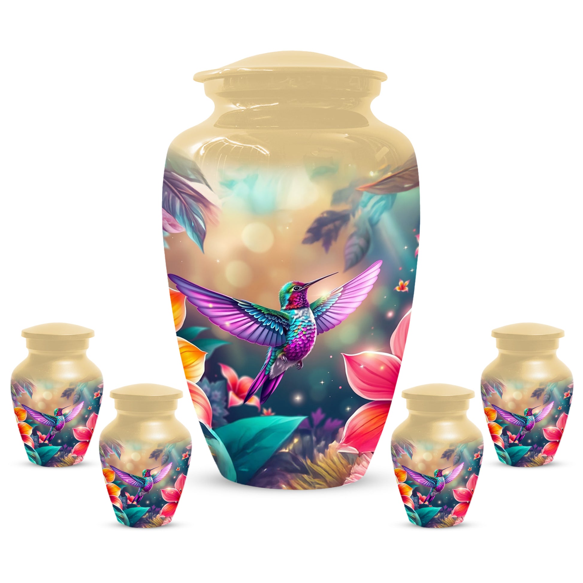 Personalized Hummingbird Urn for Ashes – Cusn, Adult Cremation Hummingbird Memorial Funeral Urn for Human Ashes