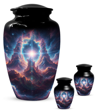 Celestial Adult Urn for Ashes -  Galaxy Memorial Cremation Urns | Personalized Funeral Keepsake