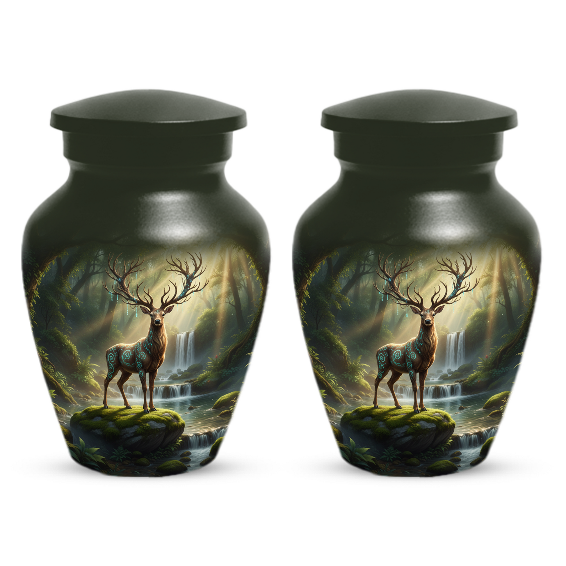 Majestic Deer Cremation Urn for Ashes – Forest Wildlife Adult Funeral Urns
