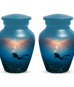 Personalized Scuba Diving Urn for Dad – Custom Diver Cremation Urns  for Male Ashes