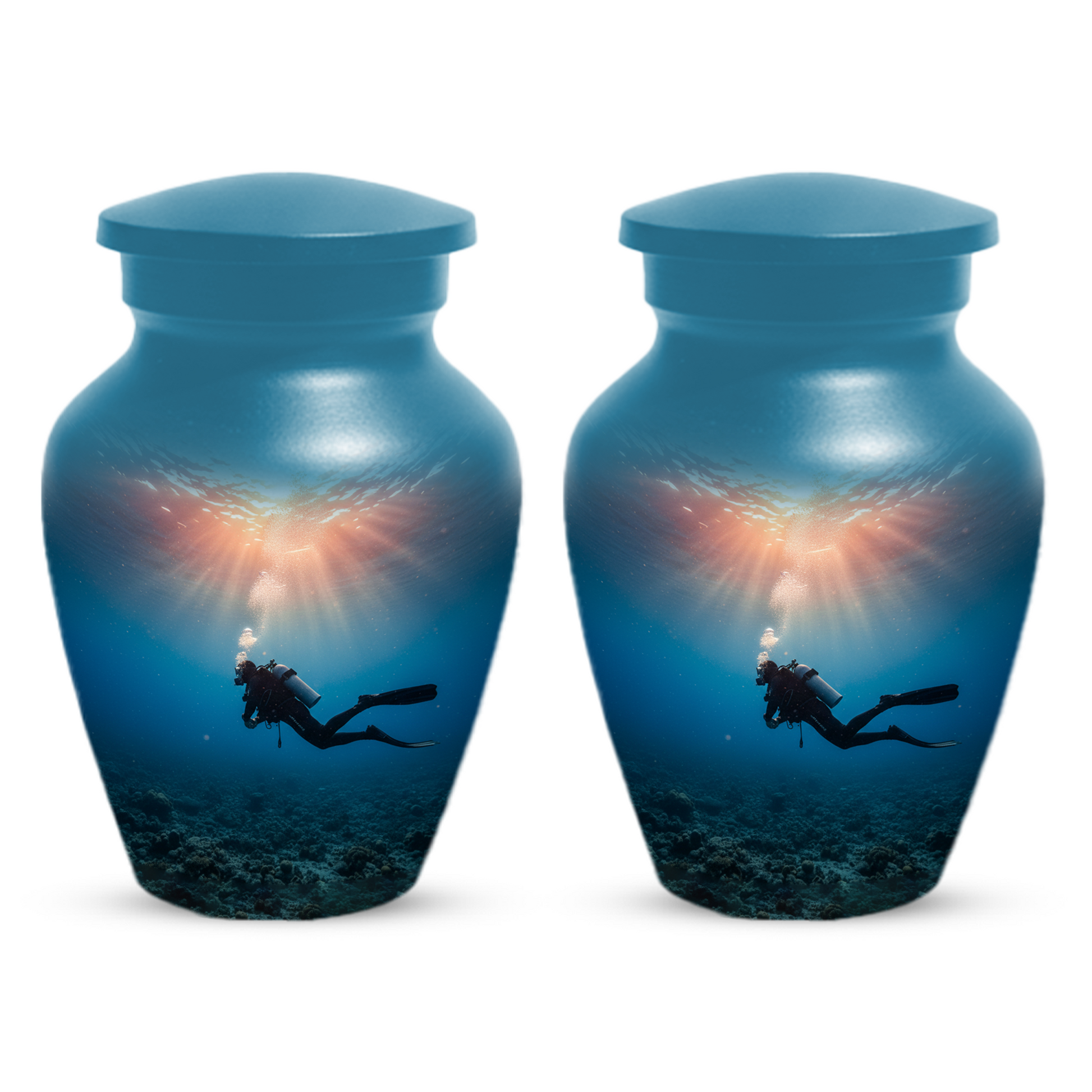 Personalized Scuba Diving Urn for Dad – Custom Diver Cremation Urns  for Male Ashes