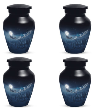 Christmas Cremation Urn for Human Ashes | Adult Christmas Memorial Urn