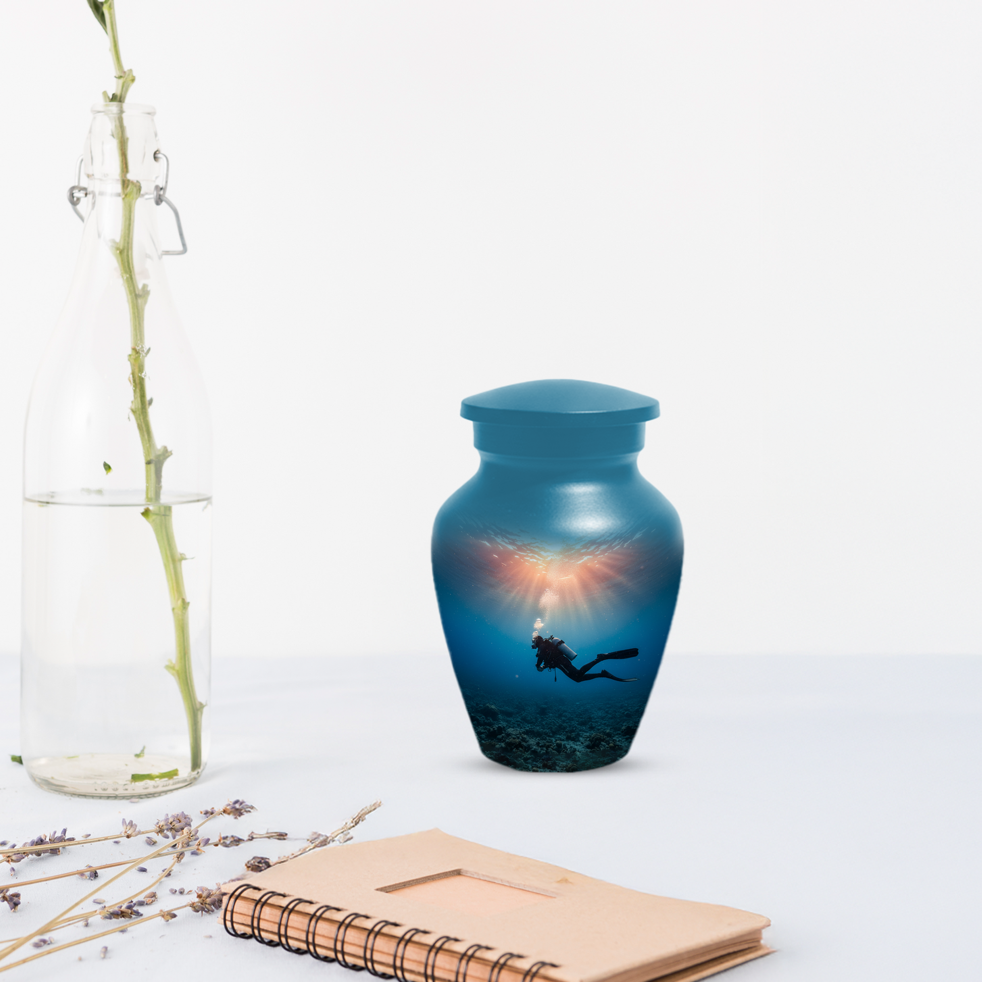 Personalized Scuba Diving Urn for Dad – Custom Diver Cremation Urns  for Male Ashes
