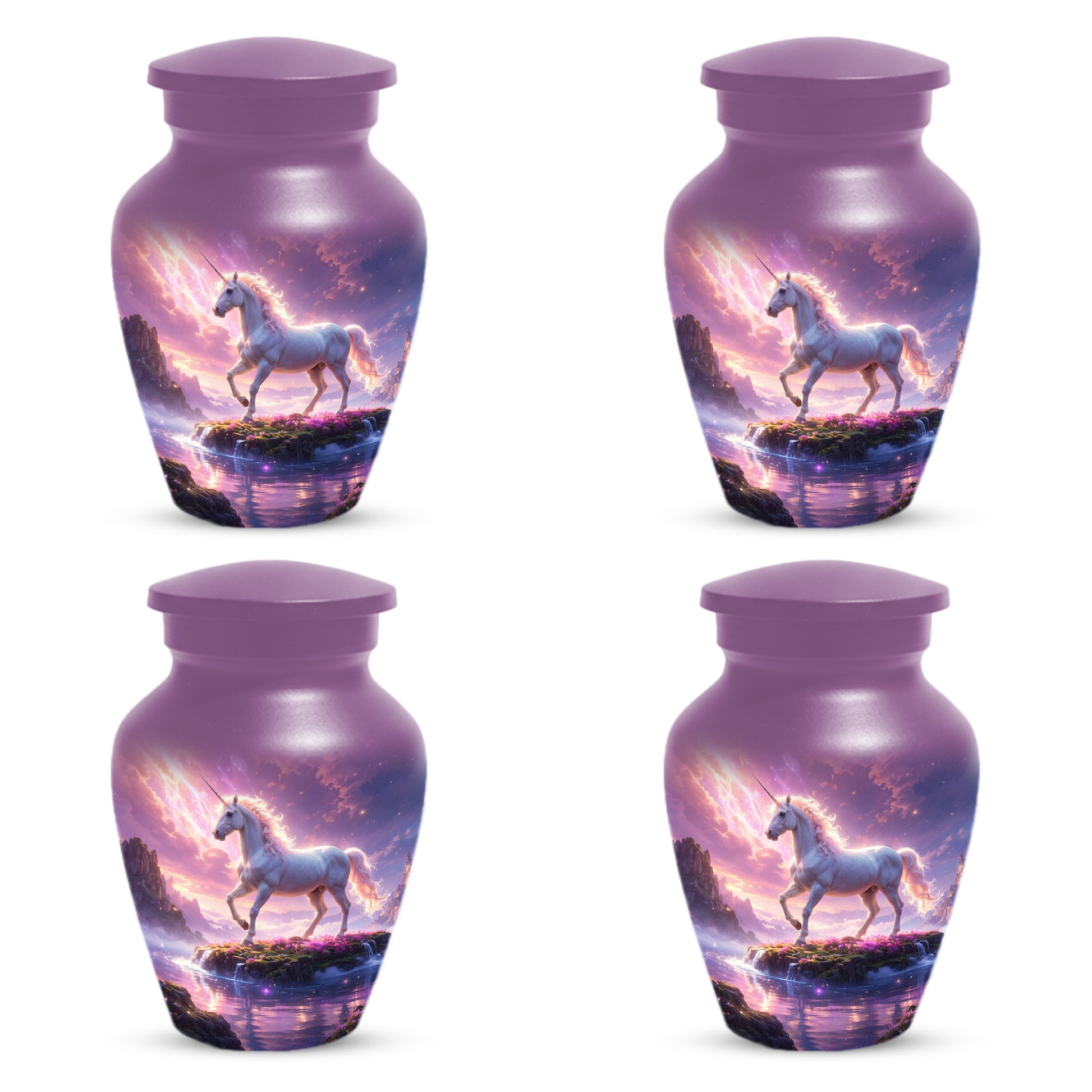 Personalized Unicorn Urn for Mom – Custom Fantasy Cremation Urn for Ashes