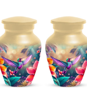 Personalized Hummingbird Urn for Ashes – Cusn, Adult Cremation Hummingbird Memorial Funeral Urn for Human Ashes