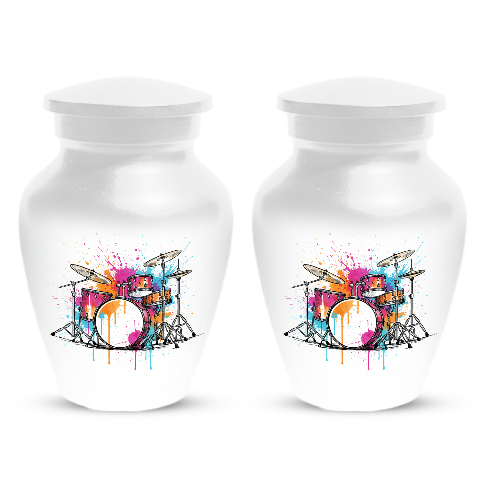 Personalized Drum Set Cremation Urn for Dad – Musician Memorial Urns  for Human Ashes