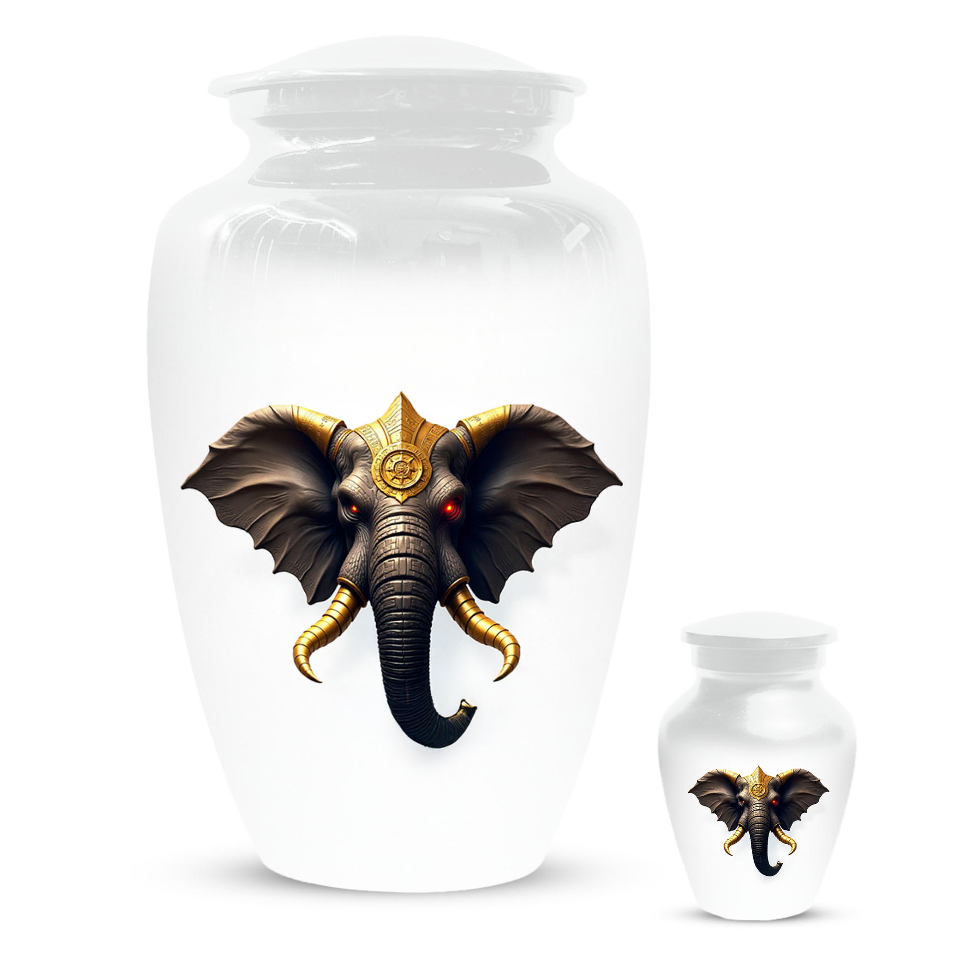 Elephant Urn for  Human Ashes – Custom Adult Cremation Urns for Dad, Mom, Men & Women|  Elephant Memorial Funeral