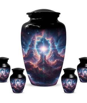 Celestial Adult Urn for Ashes -  Galaxy Memorial Cremation Urns | Personalized Funeral Keepsake