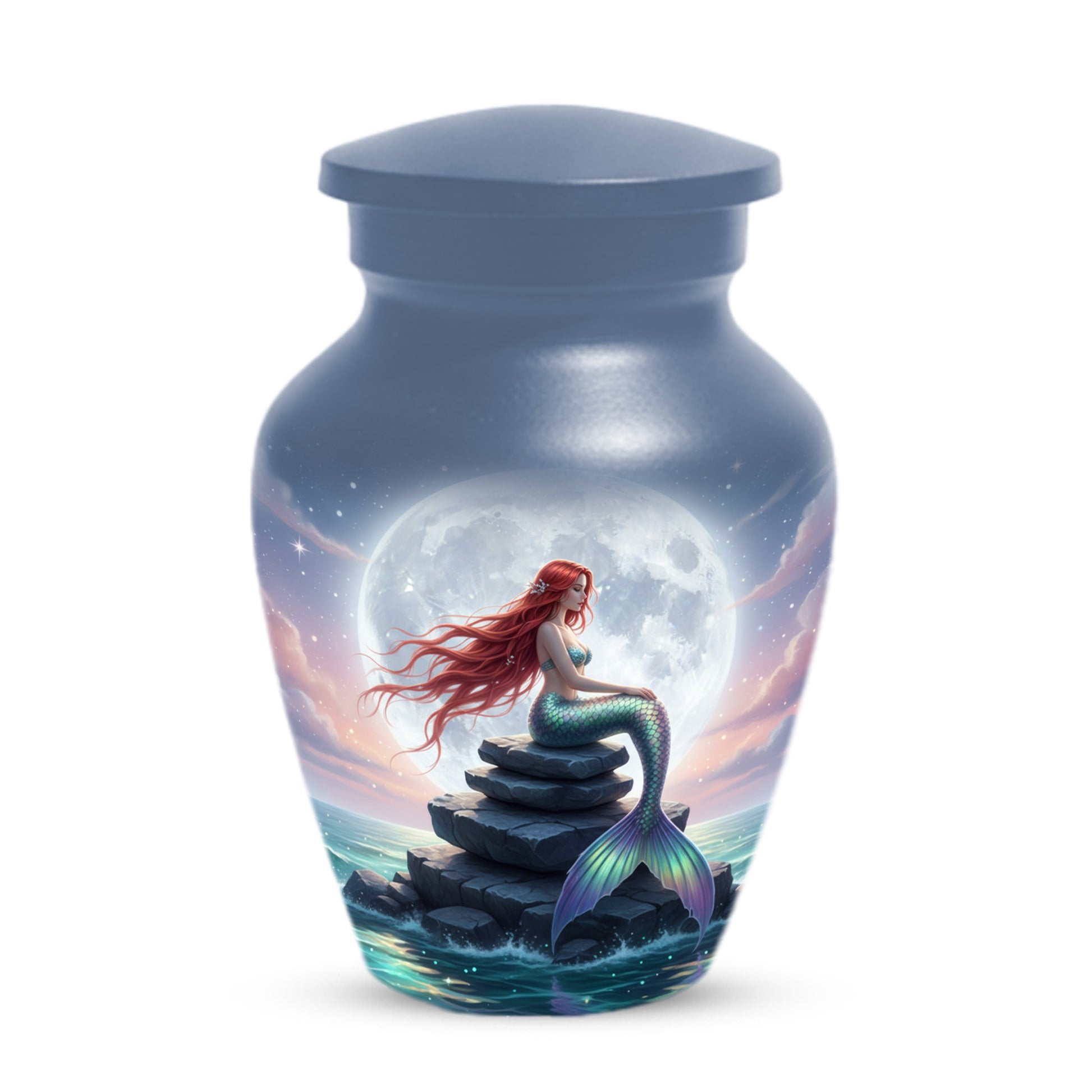 Mermaid Urn for Mom – Moonlit Mermaid Cremation Urns for Mother Ashes