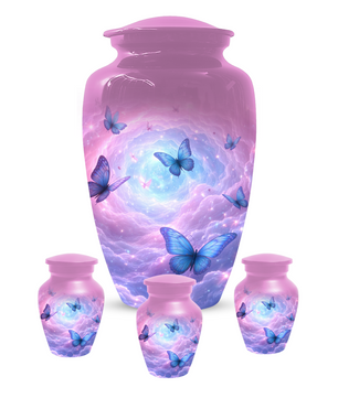 Butterfly Memorial Urn for Ashes, Custom Butterfly Cremation Urn