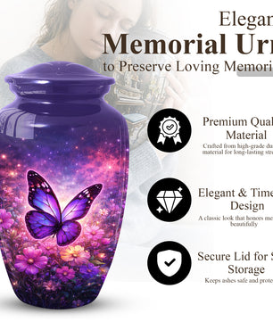 Butterfly Urn for Mom | Butterfly Large  Urns for Human Ashes |Adult Female Cremation Urn