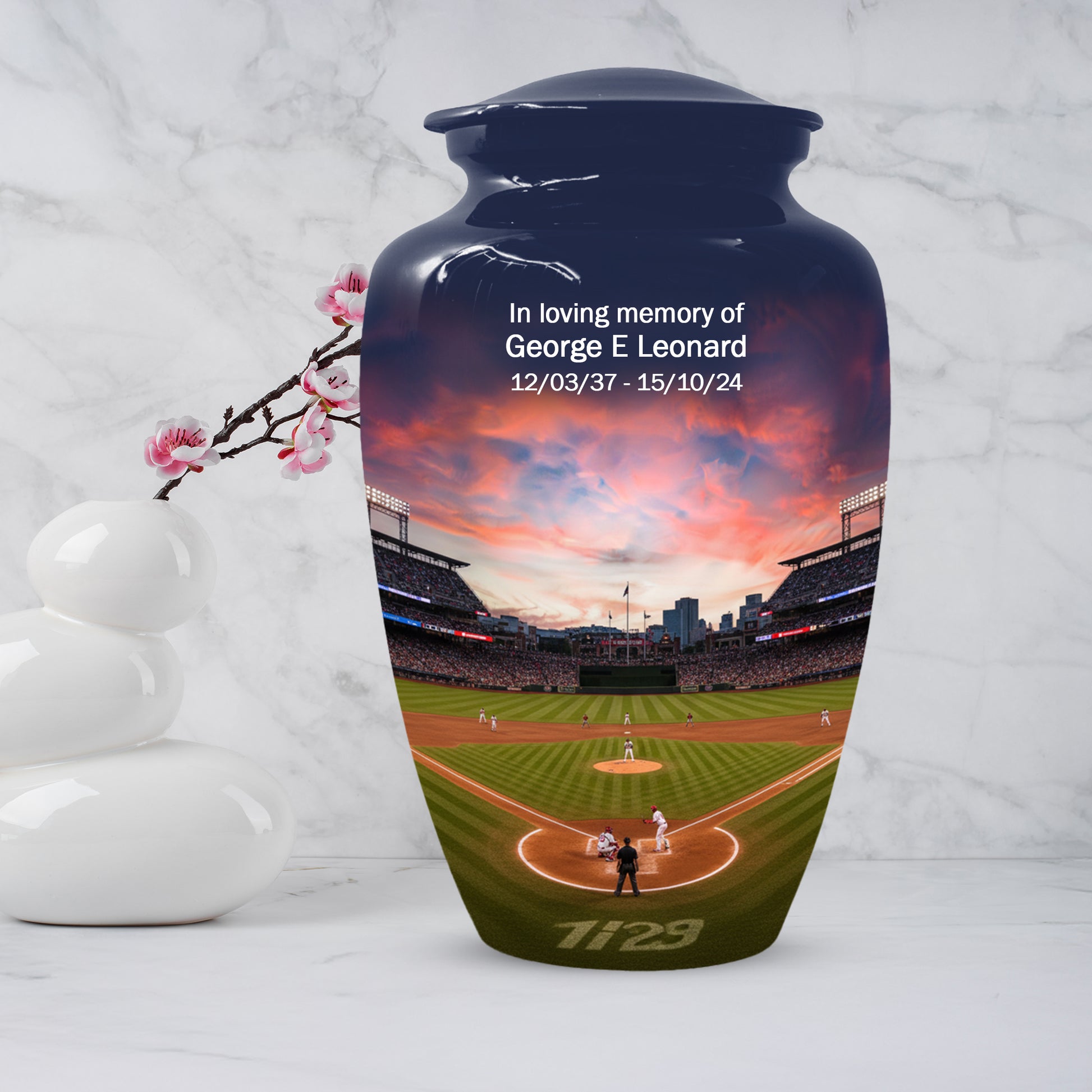Baseball Stadium Cremation Urn for Human Ashes | Adult Urn