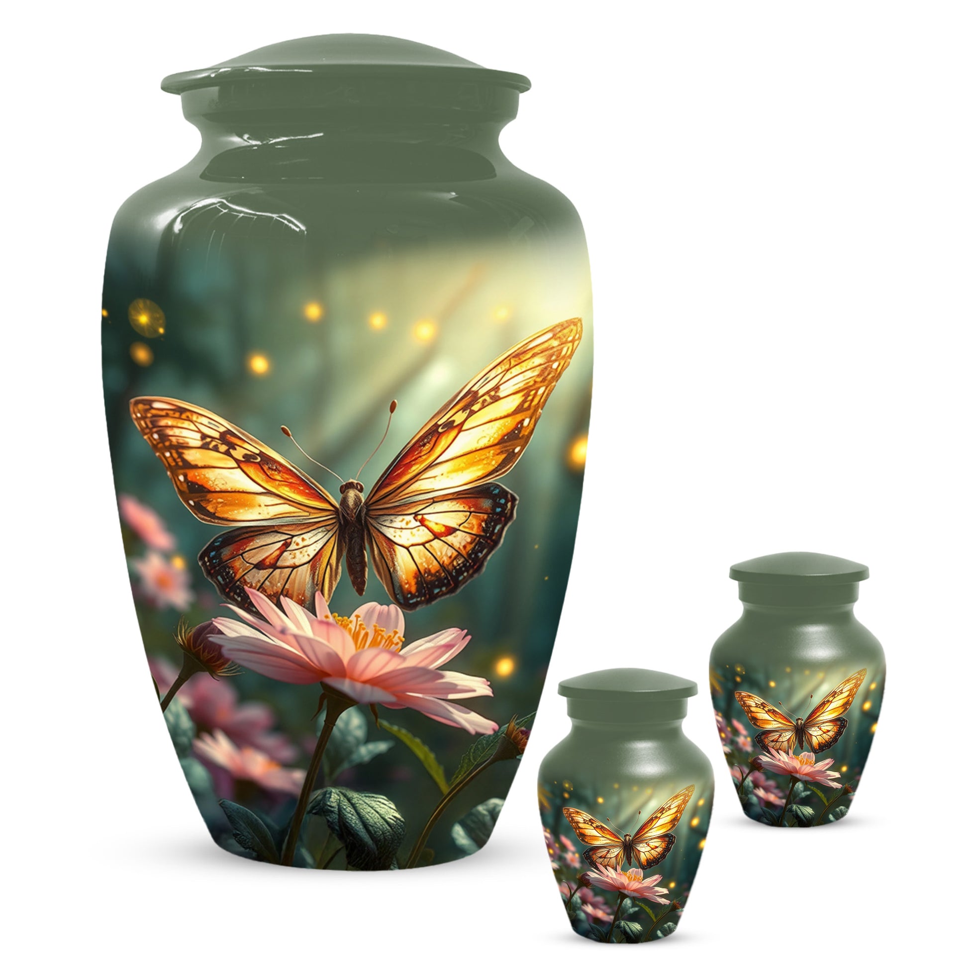 Butterfly Memorial Urn for Ashes -  Personalized Cremation Keepsake for Mom