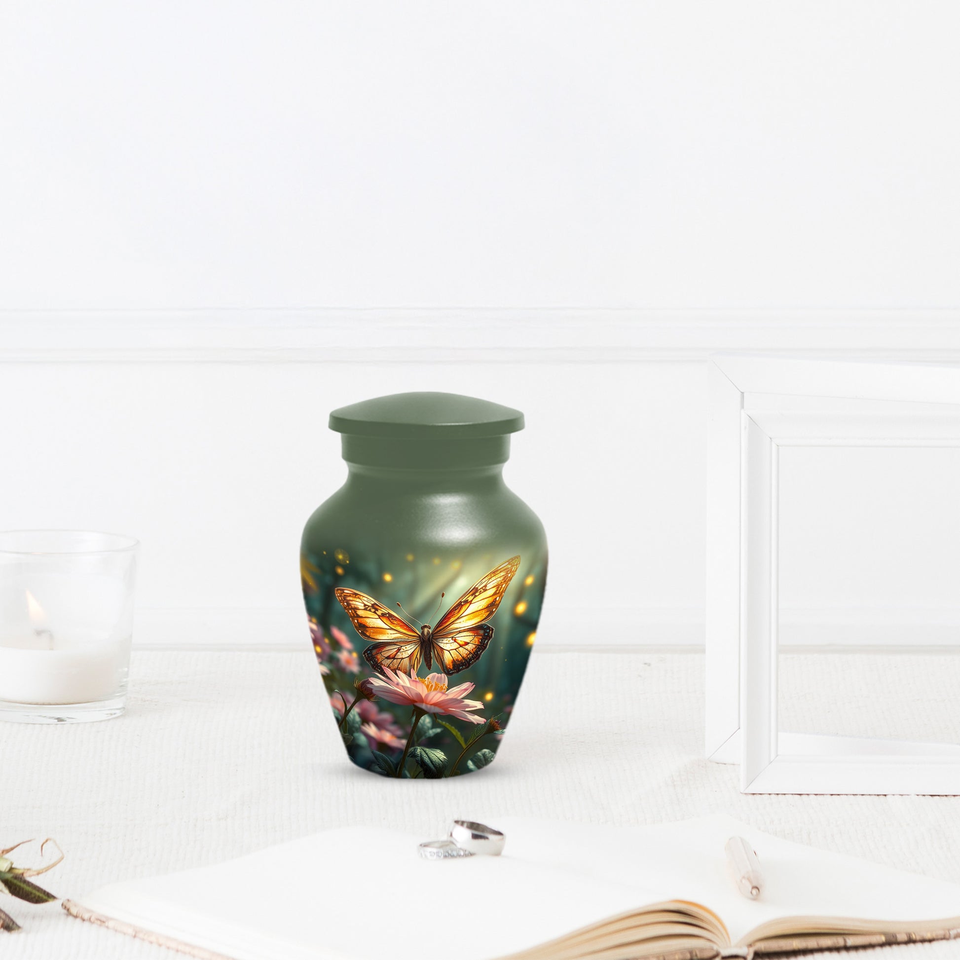 Butterfly Memorial Urn for Ashes -  Personalized Cremation Keepsake for Mom