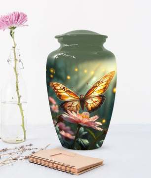 Butterfly Memorial Urn for Ashes -  Personalized Cremation Keepsake for Mom