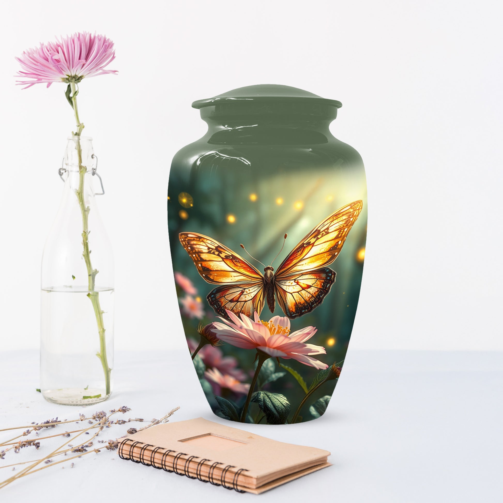Butterfly Memorial Urn for Ashes -  Personalized Cremation Keepsake for Mom