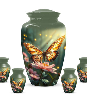 Butterfly Memorial Urn for Ashes -  Personalized Cremation Keepsake for Mom