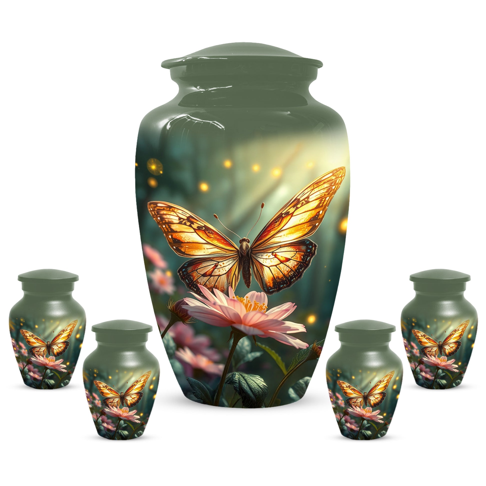 Butterfly Memorial Urn for Ashes -  Personalized Cremation Keepsake for Mom