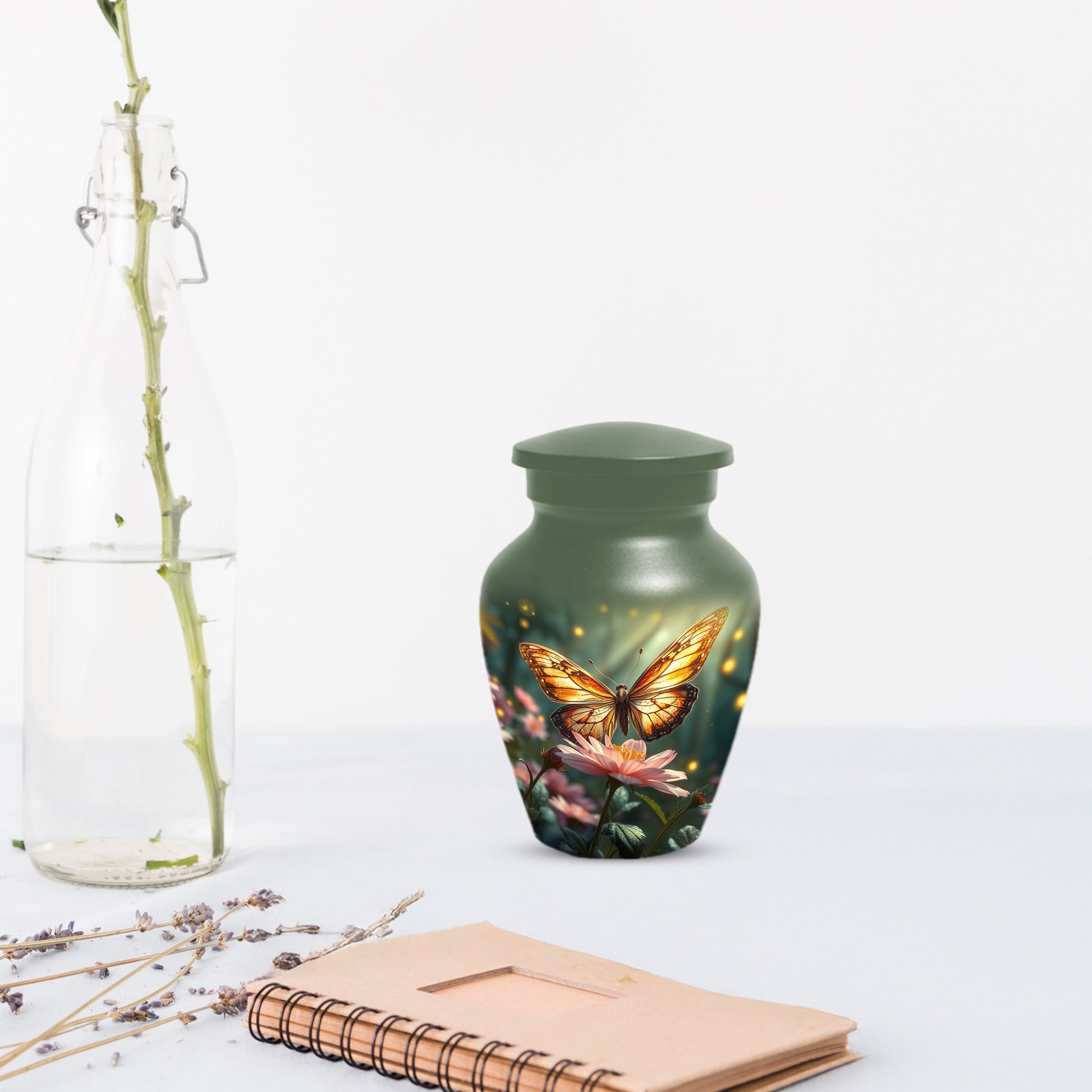 Butterfly Memorial Urn for Ashes -  Personalized Cremation Keepsake for Mom