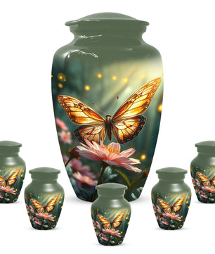 Butterfly Memorial Urn for Ashes -  Personalized Cremation Keepsake for Mom