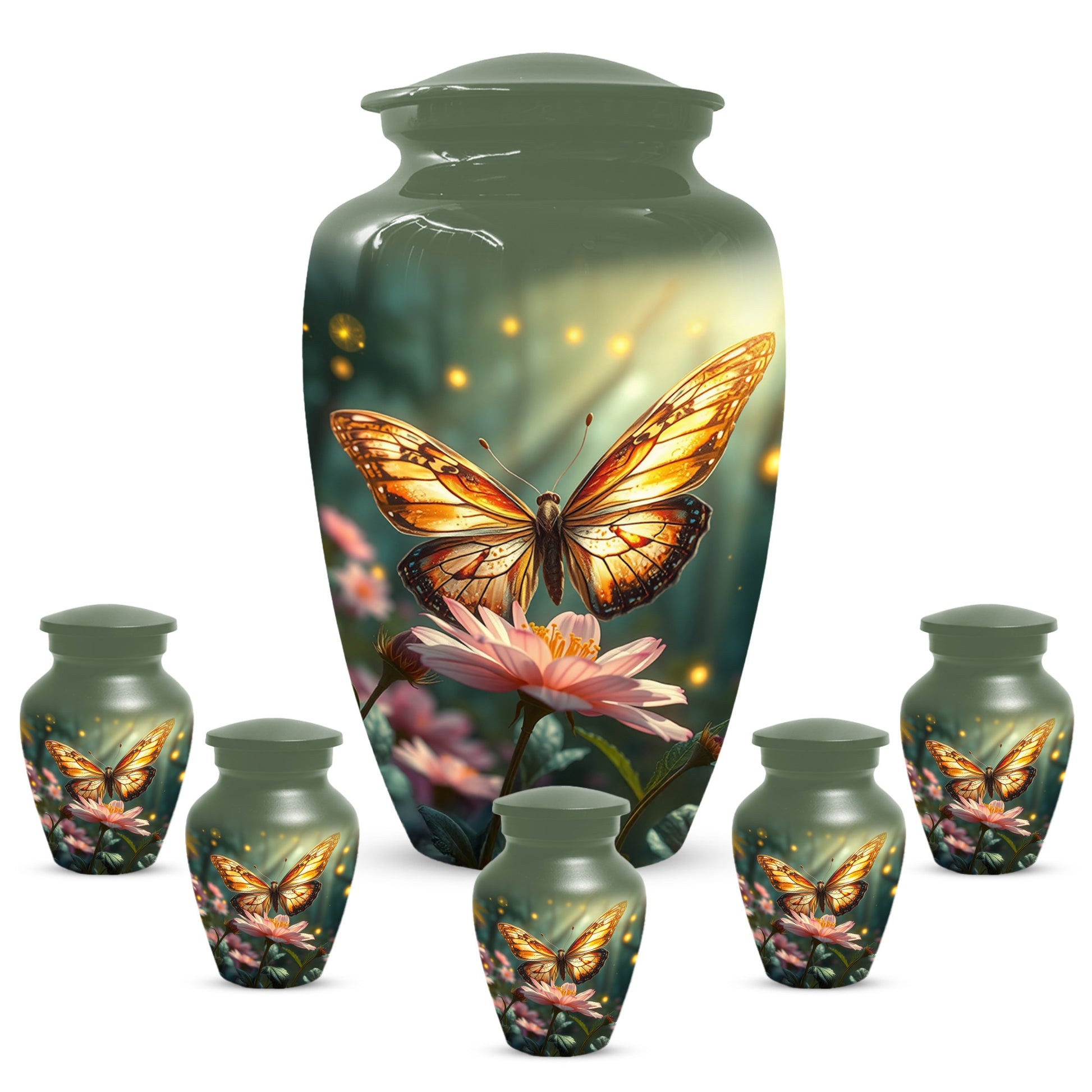 Butterfly Memorial Urn for Ashes -  Personalized Cremation Keepsake for Mom