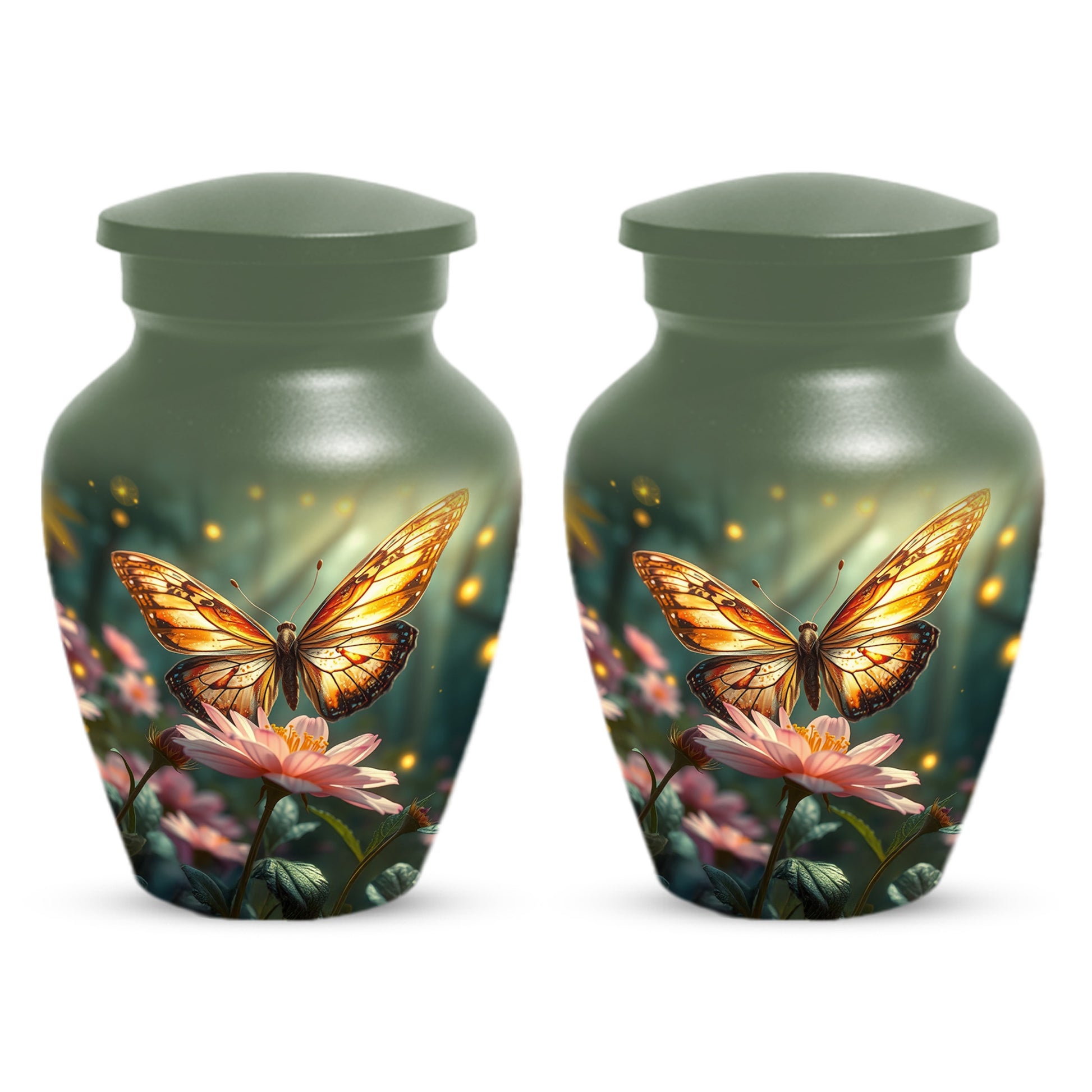 Butterfly Memorial Urn for Ashes -  Personalized Cremation Keepsake for Mom