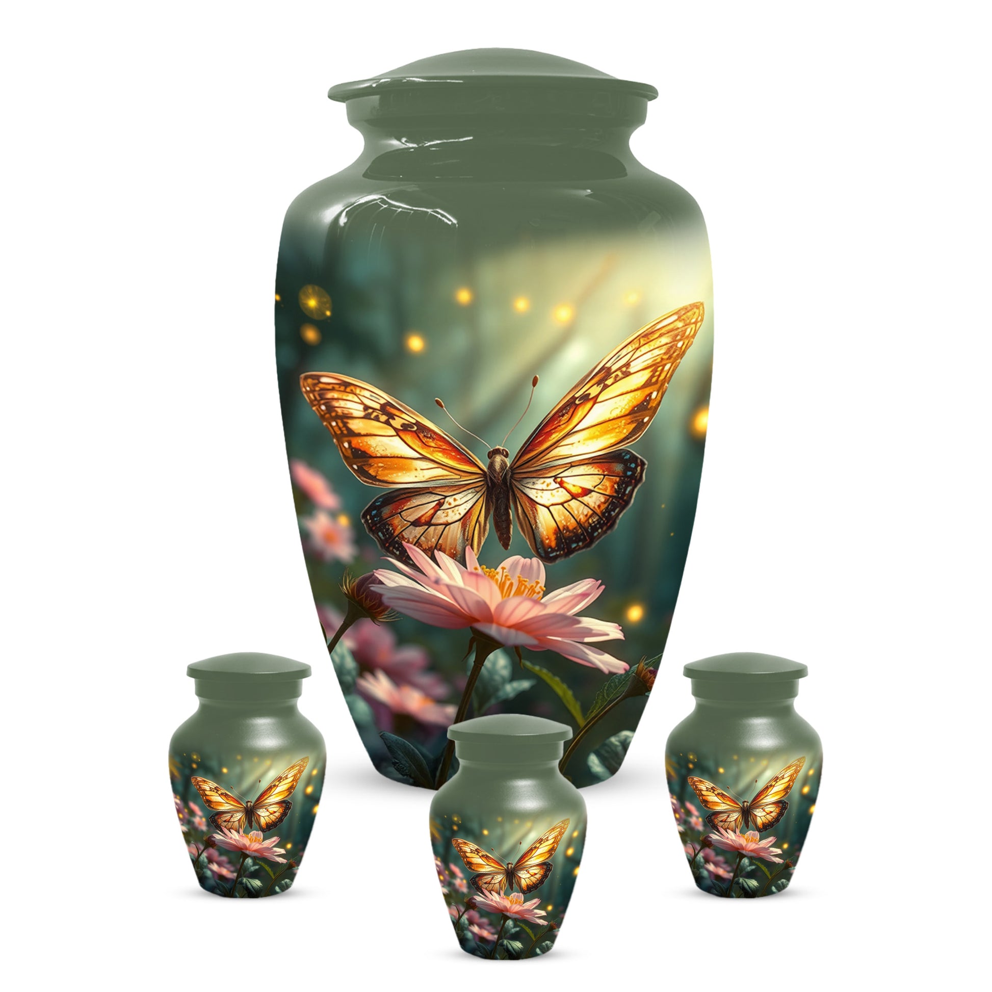 Butterfly Memorial Urn for Ashes -  Personalized Cremation Keepsake for Mom