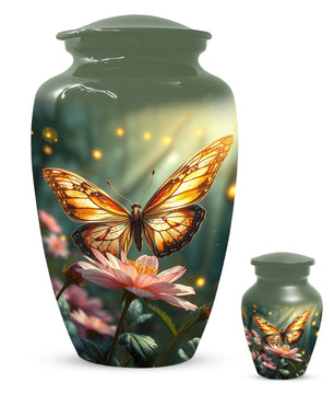 Butterfly Memorial Urn for Ashes -  Personalized Cremation Keepsake for Mom