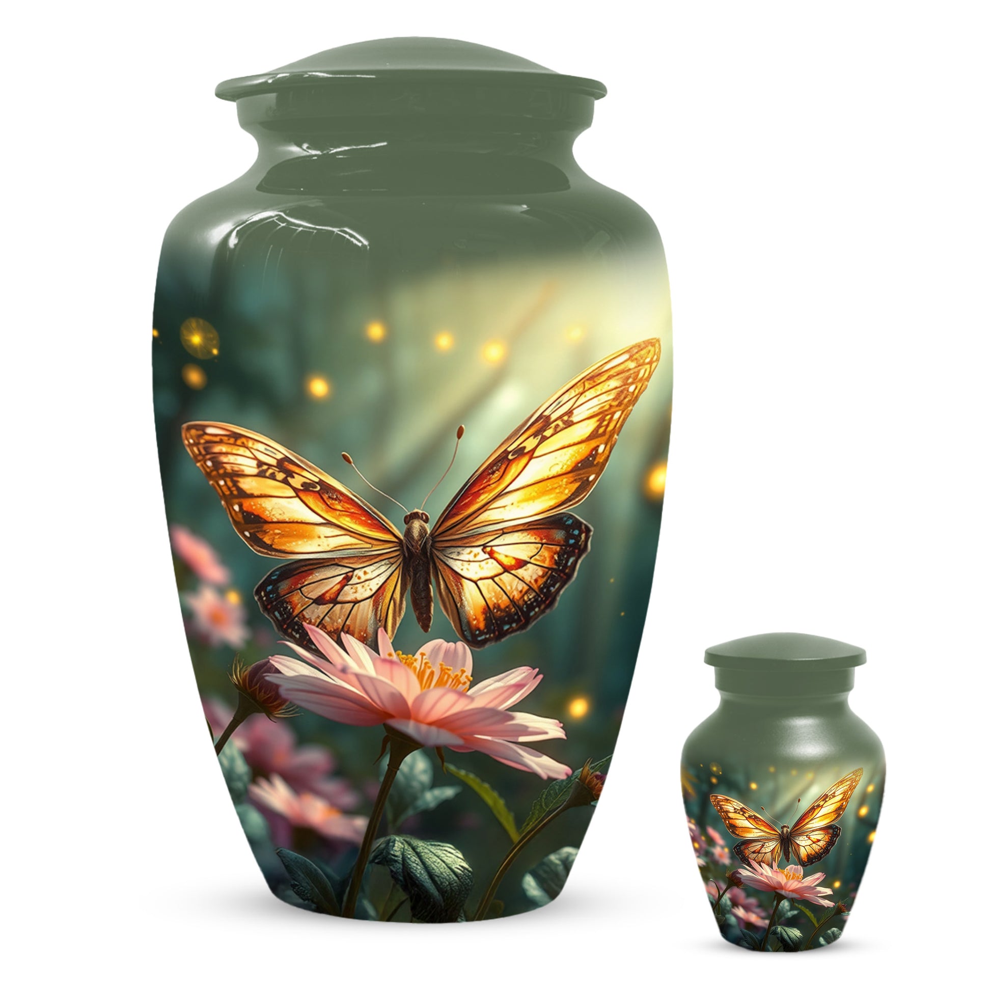 Butterfly Memorial Urn for Ashes -  Personalized Cremation Keepsake for Mom